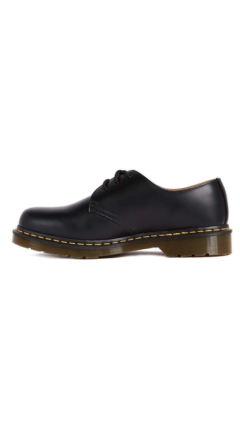 Dr. Martens, 1461 3-Eye Leather Oxford Shoe for Men and Women, Black Smooth, 13 US Women/12 US Men - Image 1